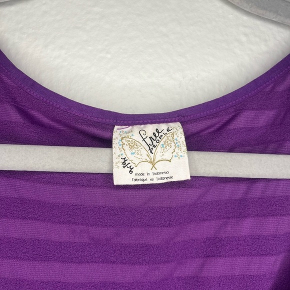 Free People Intimately Purple Crinkle Mini Dress - Picture 3 of 5